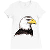 bald eagle Ladies Fitted T-Shirt