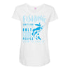 fishing isn't for everyone Maternity Scoop Neck T-shirt