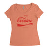enjoy cocaine funny gray Women's Triblend Scoop T-shirt