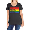 Lgbt Ampersand Ladies Curvy T-Shirt