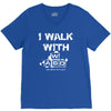 i walk with wasd V-Neck Tee