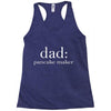 dad pancake maker Racerback Tank