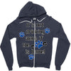 IT'S NOT DRINKING ALONE IF THE DOG IS HOME! Zipper Hoodie