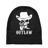 outlaw cow boy motor bike Baby Beanies