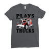 plays with trucks family matching Ladies Fitted T-Shirt