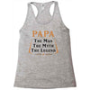 papa the man the myth the legend Racerback Tank