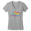 lightsaber rainbow Women's V-Neck T-Shirt