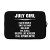 Super July Girl Laptop sleeve