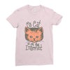 my cat is on the internet Ladies Fitted T-Shirt