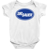 sig sauer guns oval Baby Onesie