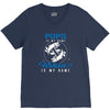 Pops is my Name Fishing Is My Game V-Neck Tee