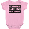 my biceps Baby Onesie