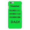 number one dad funny t shirt binary nerd geek tee s 3xl iPhone 6/6s Plus Case