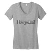 i love you mail Women's V-Neck T-Shirt