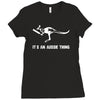 cricket it's an aussie thing Ladies Fitted T-Shirt