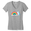 tasty rainbow Women's V-Neck T-Shirt