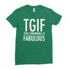 tgif grandma fabulous funny Ladies Fitted T-Shirt
