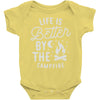 life is better by the camp fire Baby Onesie