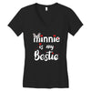Minnie is my Bestie Women's V-Neck T-Shirt