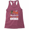 Halloween Kings Are Born In November Racerback Tank
