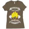 Trainning To Go Super Saiyan Ladies Fitted T-Shirt