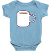 glass and coffee Baby Bodysuit
