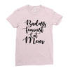 badass feminist cat mom Ladies Fitted T-Shirt