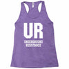 underground resistence Racerback Tank