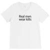 real men wear kilts V-Neck Tee