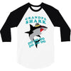 Grandpa Shark -Shark Do Do Do 3/4 Sleeve Shirt