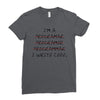 i write code Ladies Fitted T-Shirt