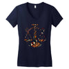 ethnic libra Women's V-Neck T-Shirt