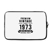 Premium Vintage Since 1973 Limited Edition Original Parts Laptop sleeve