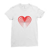 love red Ladies Fitted T-Shirt