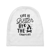 life is better by the camp fire (2) Baby Beanies