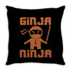 ginja ninja Throw Pillow