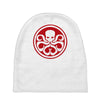red skull logo avengers marvel comics gift Baby Beanies
