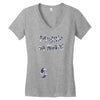 Muggle On Board Navy Women's V-Neck T-Shirt