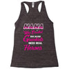 Nana Was Created Because Need Real Heroes Racerback Tank