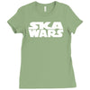 ska wars reggae dub step club music dance Ladies Fitted T-Shirt