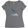 dolphin rider Women's Triblend Scoop T-shirt