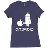 android robot spoof Ladies Fitted T-Shirt
