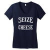 seize the cheese Women's V-Neck T-Shirt