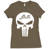punisher infidel skull Ladies Fitted T-Shirt