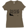 kitten kitty talk to your cat about catnip gifts for dad Ladies Fitted T-Shirt