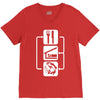 v2 eat sleep fish V-Neck Tee
