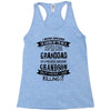 Super Cool Granddad Of A Freaking Awesome Grandson Racerback Tank