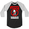 zombie  do not feed the zombies fun 3/4 Sleeve Shirt