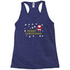 santa peeing merry christmas Racerback Tank
