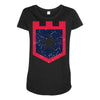 land of the free1 Maternity Scoop Neck T-shirt